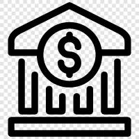 Bankruptcy, Banking, Credit Union, Deposit icon svg