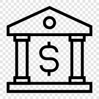 Banks, Credit, Loans, Investments icon svg