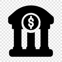 banks, financial institution, deposit, credit icon svg