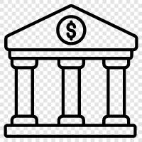 Banks, Credit, Loans, Deposit ikon svg