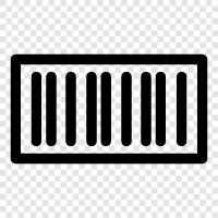 bar code, barcode system, data barcode, machine readable code icon svg