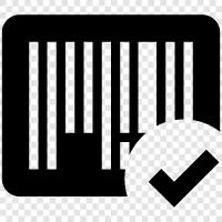 Barcode, gescannt, gelesen, Tag symbol