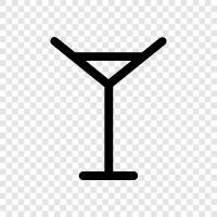 Bar Glass, Martini Glass, Rocks Glasses, Cocktail Glass icon svg