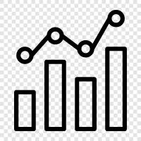 bar graph, line graph, data visualization, pie chart icon svg