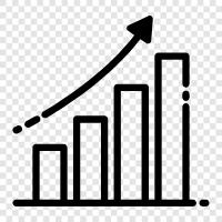 bar graph, bar charting, bar graph examples, bar graph trends icon svg