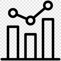 çubuk grafik, çubuk grafik verileri, çubuk grafik örnekleri, çubuk grafik eğilimleri ikon svg