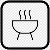 barbecue grill, barbecue sauce, barbecue sandwich, barbecue cookbook icon svg