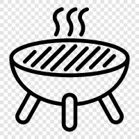 barbecue, cooking, steak, sandwich icon svg