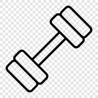 barbell, weights, strength, strength training icon svg