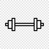 barbells, weightlifting, gym, fitness icon svg