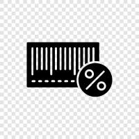 Barcode Discounts, Barcode Discounts Online, Barcode Discount icon svg