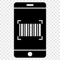 barcode, scan, reading, data icon svg