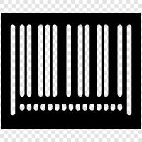 barcodes, identification, symbol, number icon svg