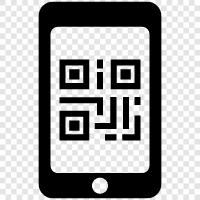 barcodes, QR code reader, QR code creator, QR code scanning icon svg