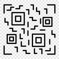 barkodlar, iş için QR kodları, pazarlama için QR kodu, QR kodu ikon svg