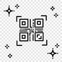 barcodes, QR code scanner, QR code creator, QR code scanning icon svg