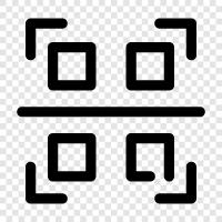 barcodes, QR codes, scanning codes, 2D codes icon svg