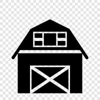 Barn Door, Barn Flooring, Barn Roof, Barn Wall icon svg