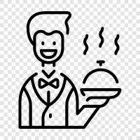 Bartender, Waiter Girl, Waiter Tips, Waiter Training icon svg