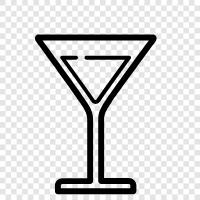 Barware, Martini Glass, Shaken Not Stirred, Manhattan icon svg