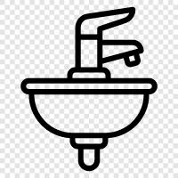 basin, bathroom, tap, sink icon svg