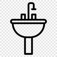 basin, bathroom, sink, toilet icon svg