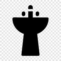 basin, bathroom, sink, bathroom sink icon svg