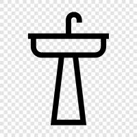 basin, sink, washroom, bathroom icon svg