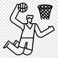 basketball court, basketball goal, basketball hoop, basketball player icon svg