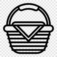 baskets, grocery, grocery store, food icon svg