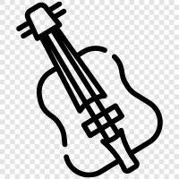 bass guitar, upright bass, jazz, classical icon svg