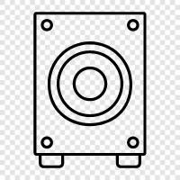 bass, speaker, home theater, receiver icon svg