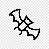 Bat, Bat Flying icon svg