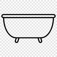 bath tubs, bathroom, porcelain, tiles icon svg