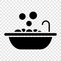 bathroom, sink, faucet, bathtub icon svg