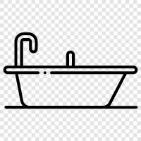 bathroom, water, bathing, tub icon svg