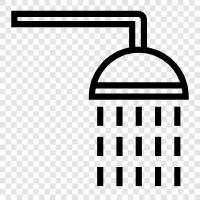 bathroom, tile, floor, shower head icon svg