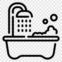 bathroom, tile, porcelain, bathtub liner icon svg