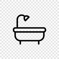 bathroom, tile, porcelain, tub icon svg