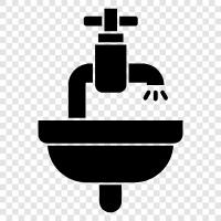 bathroom, sink, faucet, porcelain icon svg