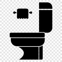 bathroom, toilet, flushing, sanitation icon svg