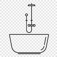 bathroom, toilets, sinks, showers icon svg