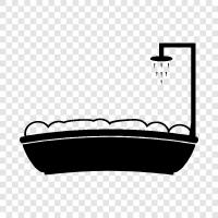 bathroom, tub, sink, faucet icon svg