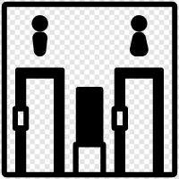 bathroom, potty, lavatory, rushing icon svg