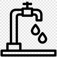 bathroom, sink, tap, water icon svg