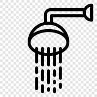 bathroom, shower head, rainfall shower, rainfall head icon svg