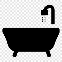 bathroom, tile, porcelain, tub icon svg