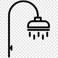 bathroom, wet, clean, steam icon svg