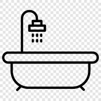 bathroom, tub, shave, shave cream icon svg