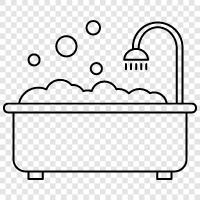 bathroom, showering, wet, shower icon svg